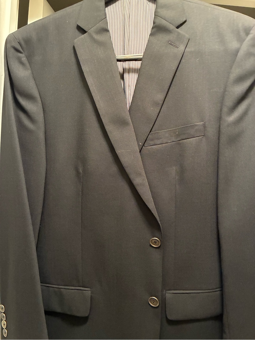 Classic Men's Black Two-Button Blazer